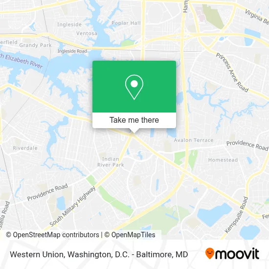 Western Union map