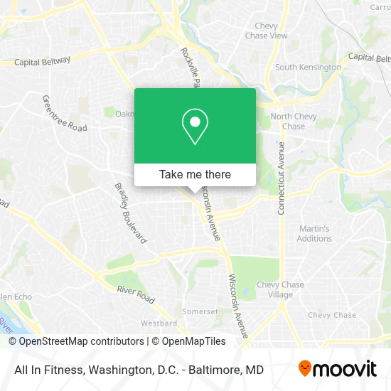 All In Fitness map