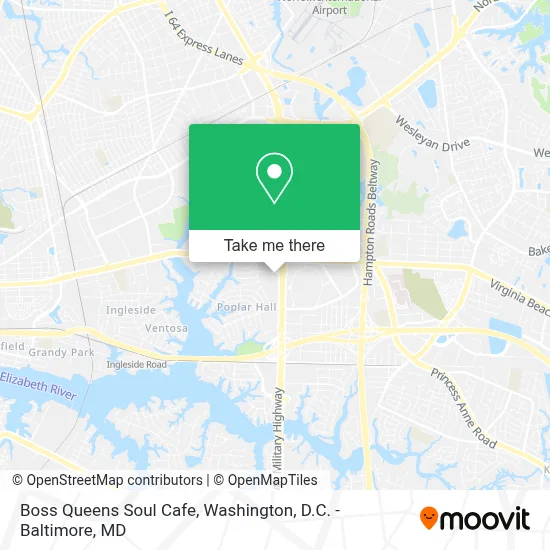Boss Queens Soul Cafe map