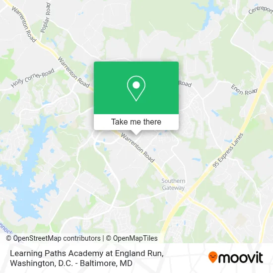 Learning Paths Academy at England Run map