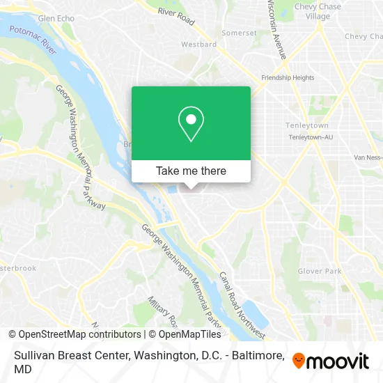 Sullivan Breast Center map