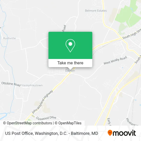 Us Post Office map