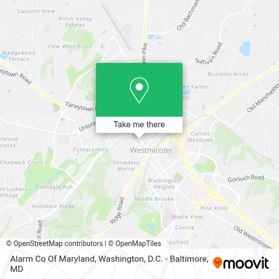 Alarm Co Of Maryland map