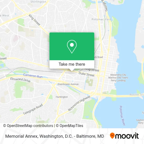 Memorial Annex map