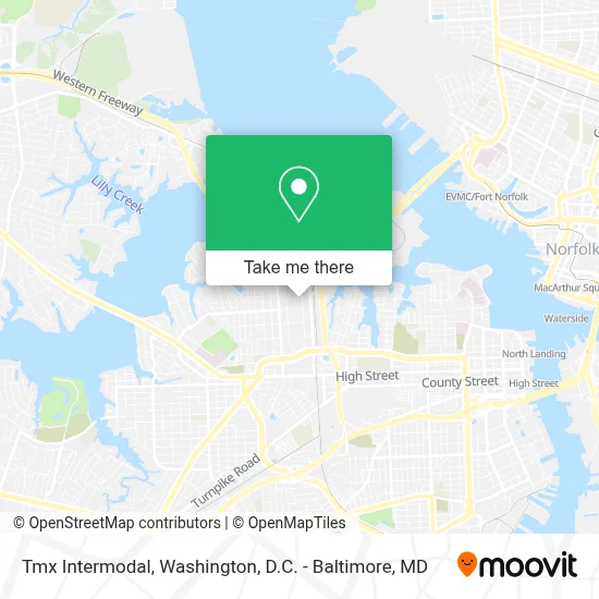 Tmx Intermodal map