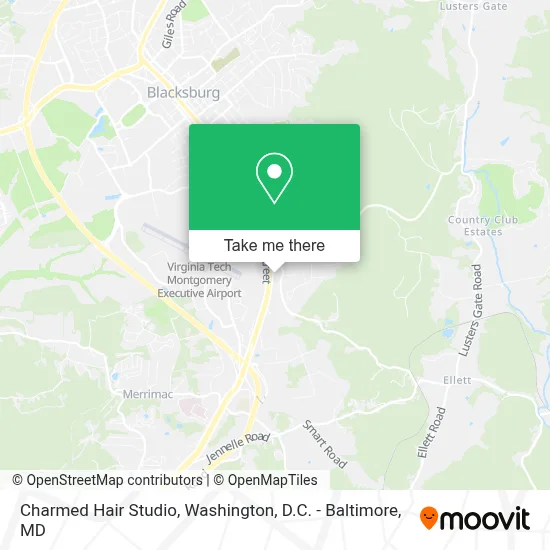 Charmed Hair Studio map