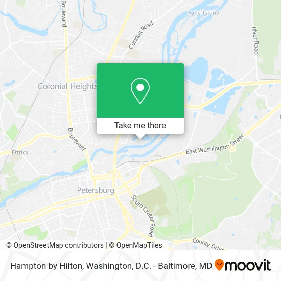 Hampton by Hilton map