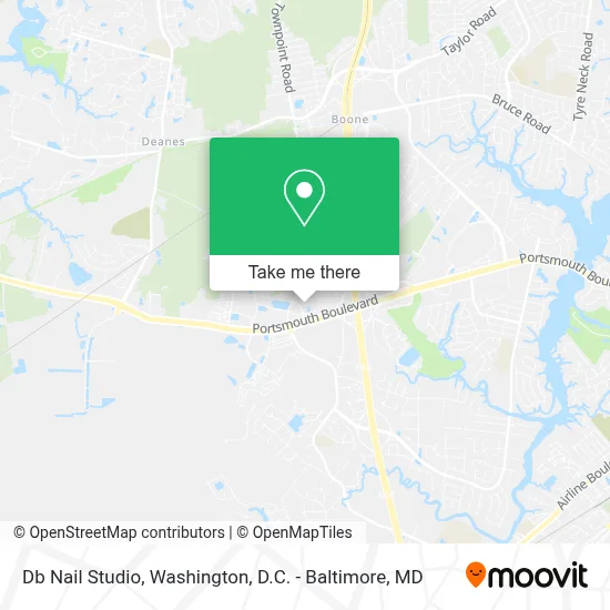 Db Nail Studio map