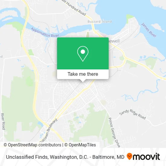 Unclassified Finds map