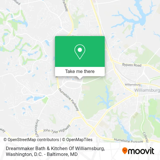 Dreammaker Bath & Kitchen Of Williamsburg map