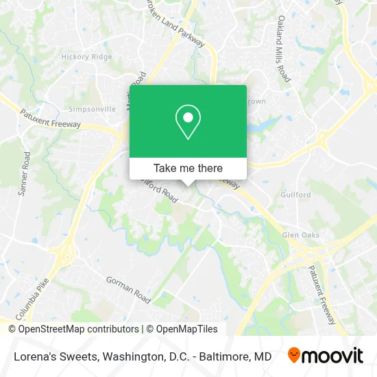 Lorena's Sweets map