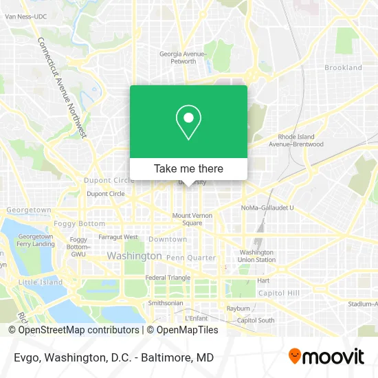 Evgo map