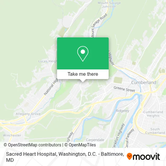 Sacred Heart Hospital map