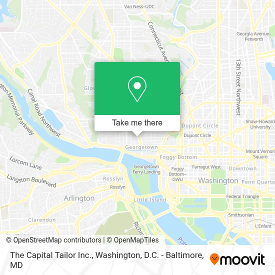 The Capital Tailor Inc. map