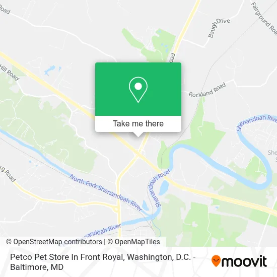 Petco Pet Store In Front Royal map