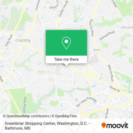 Greenbriar Shopping Center map