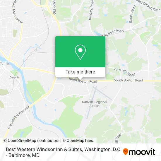 Best Western Windsor Inn & Suites map