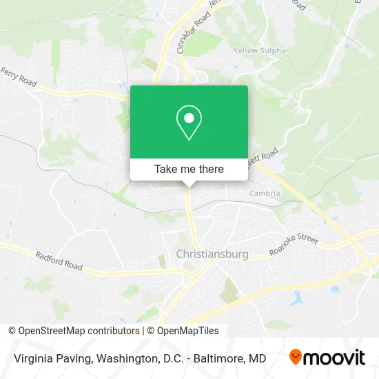 Virginia Paving map