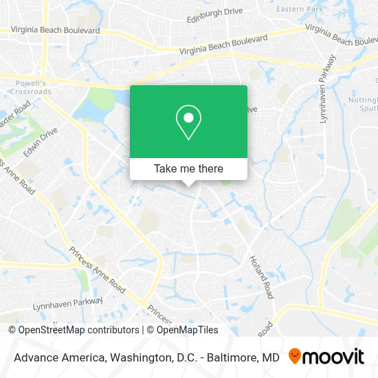 Advance America map