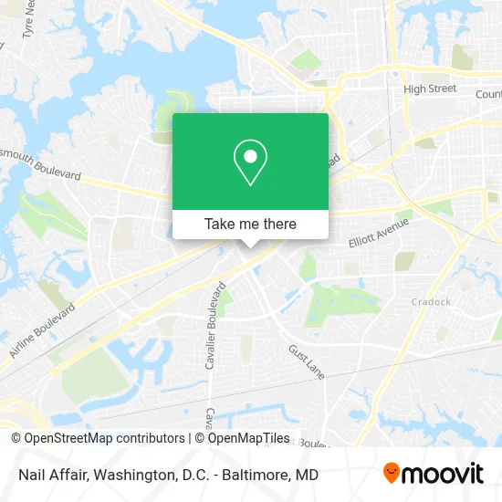 Nail Affair map
