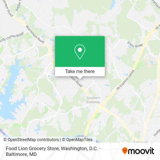 Food Lion Grocery Store map