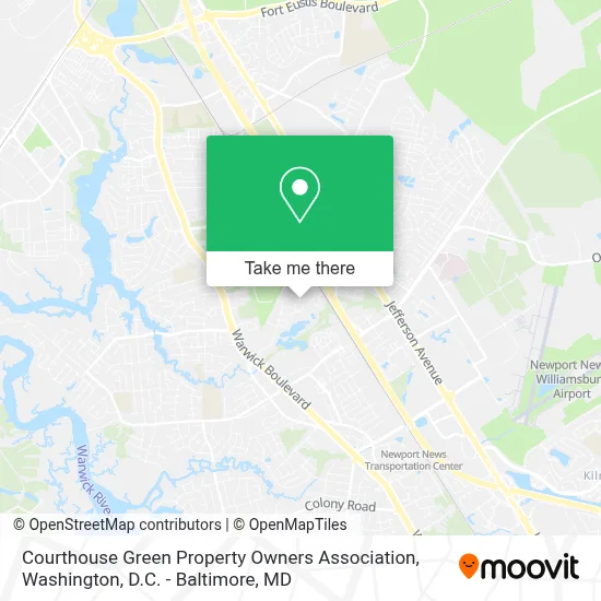 Courthouse Green Property Owners Association map