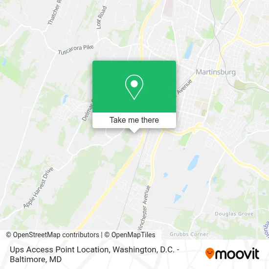 Ups Access Point Location map