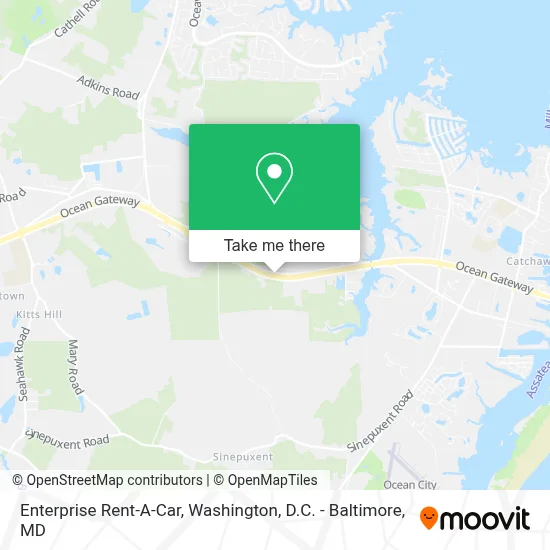 Enterprise Rent-A-Car map