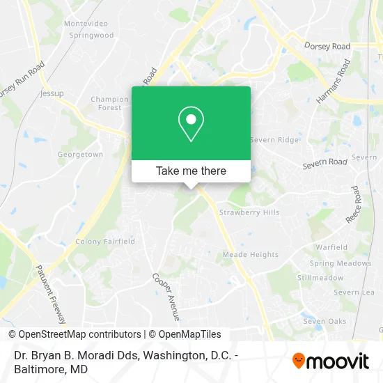 Dr. Bryan B. Moradi Dds map