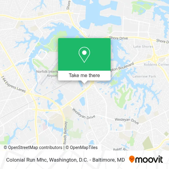Colonial Run Mhc map