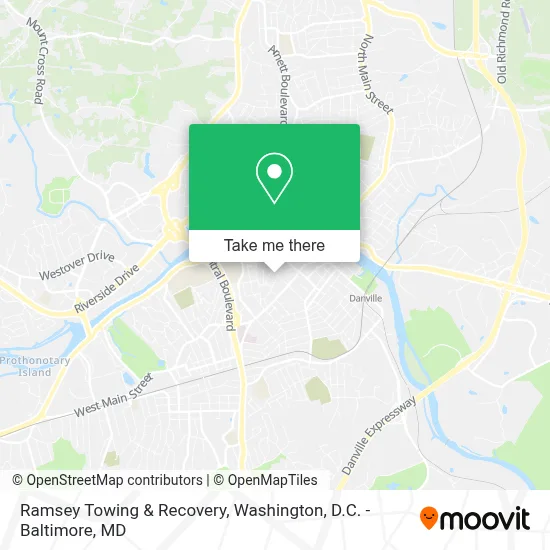 Ramsey Towing & Recovery map