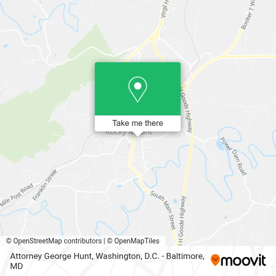 Attorney George Hunt map