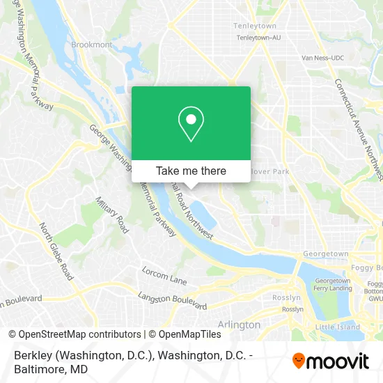 Berkley (Washington, D.C.) map