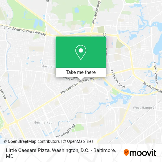 Little Caesars Pizza map