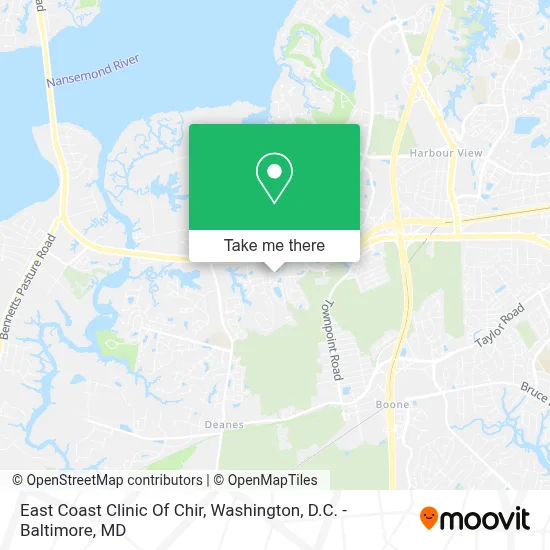East Coast Clinic Of Chir map