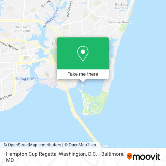 Hampton Cup Regatta map