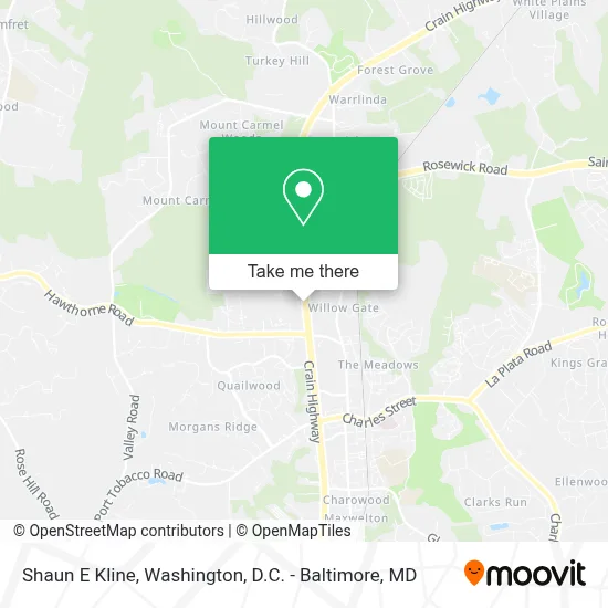 Shaun E Kline map