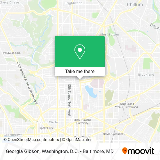 Georgia Gibson map