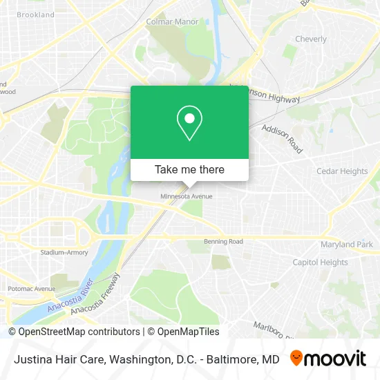 Justina Hair Care map