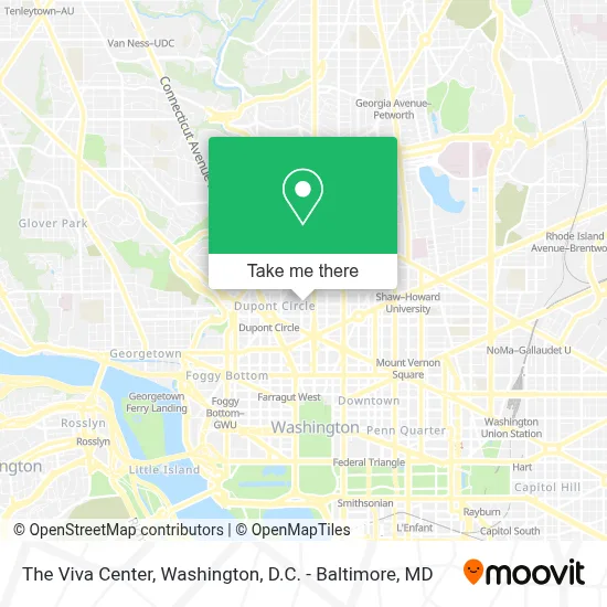 The Viva Center map