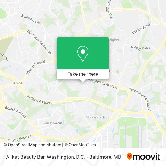 Alikat Beauty Bar map