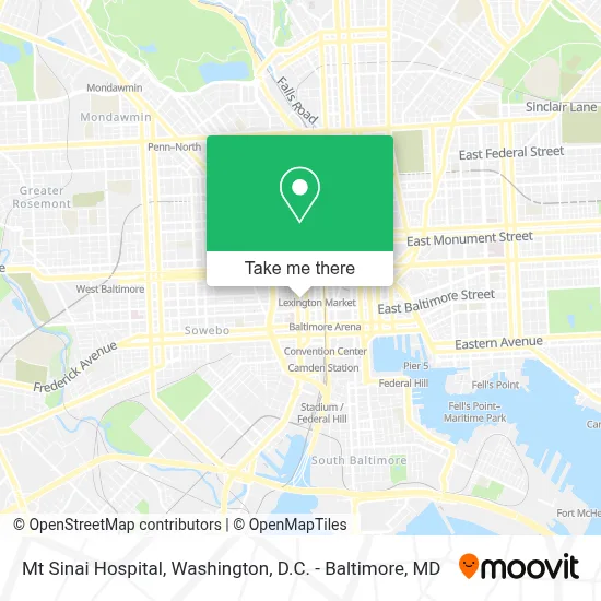 Mt Sinai Hospital map