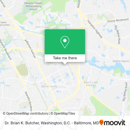 Dr. Brian K. Butcher map