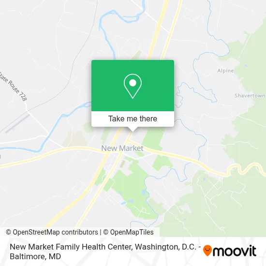 New Market Family Health Center map
