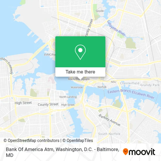 Bank Of America Atm map