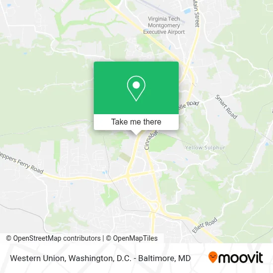 Western Union map