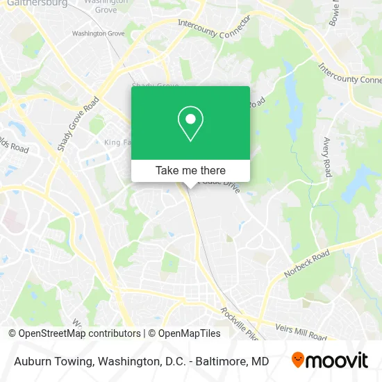 Auburn Towing map
