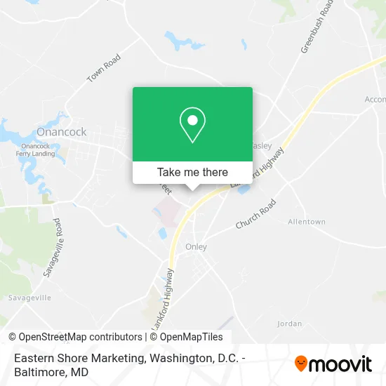 Eastern Shore Marketing map