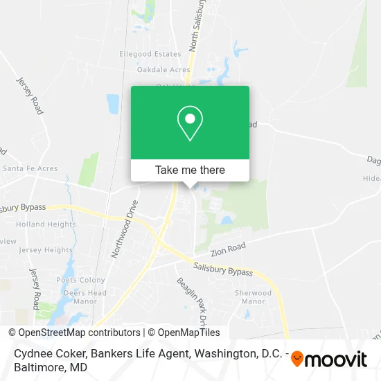 Cydnee Coker, Bankers Life Agent map