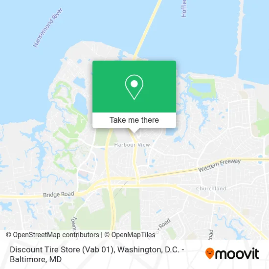 Discount Tire Store (Vab 01) map